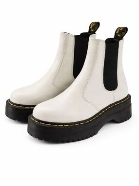 Dr. Martens Platform Chelsea Boots Off-White – Like New size 10